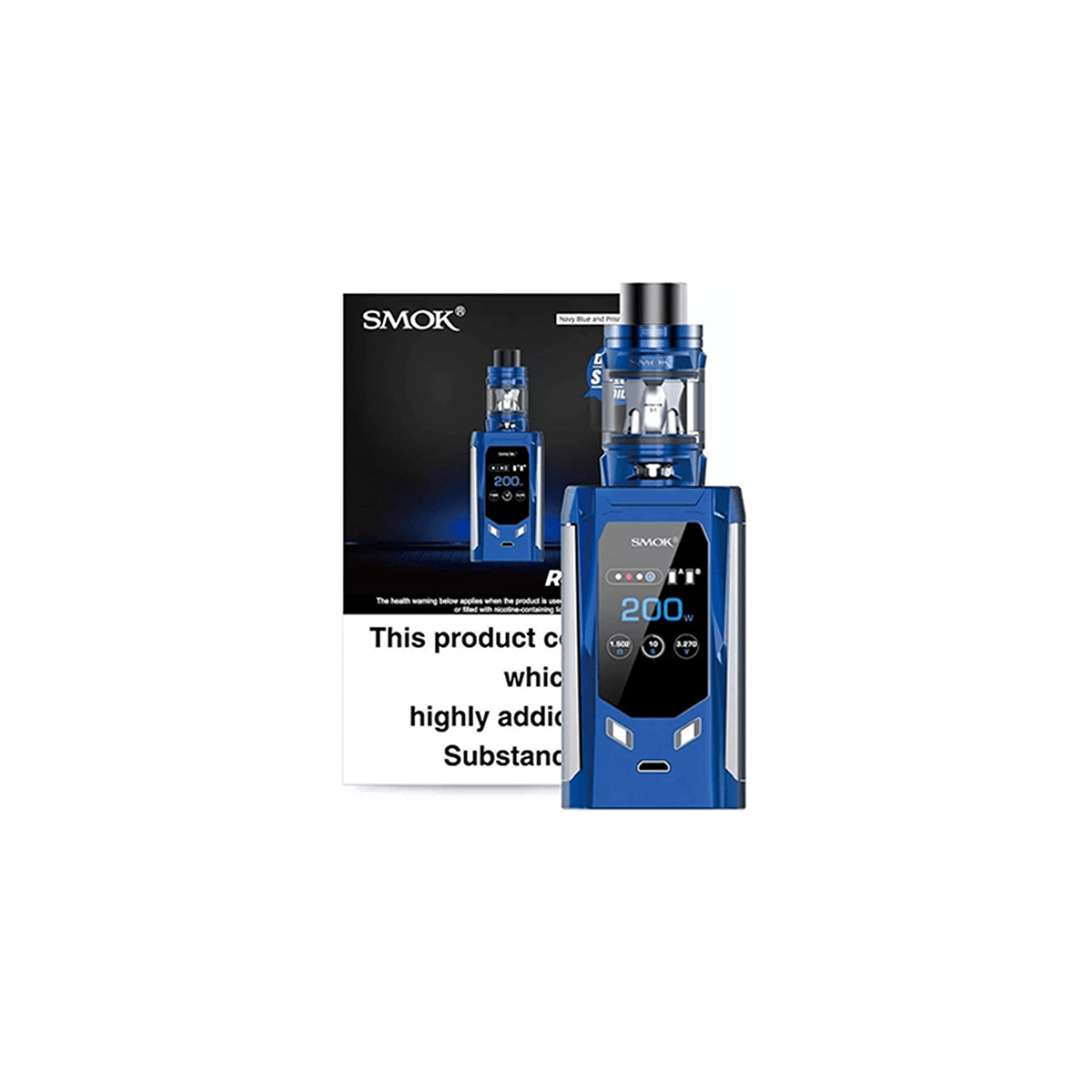 SMOK R-KISS 200w Vape Kit2ml TFV-Mini V2 Tank