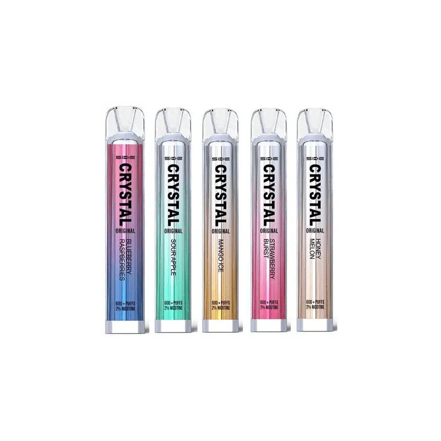 SKE - CRYSTAL BAR 600 PUFF DISPOSABLE VAPE SYSTEM (Pack of 10)