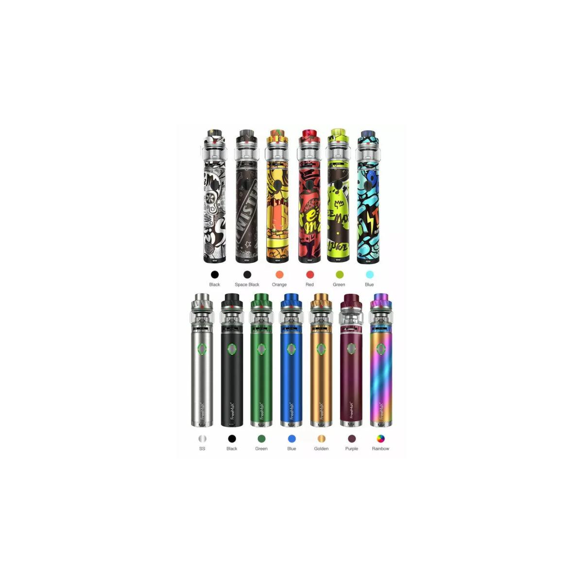 Graffiti Colours Freemax Twister Kit 80W 2ml Tank TPD Compliant 2300mah Battery