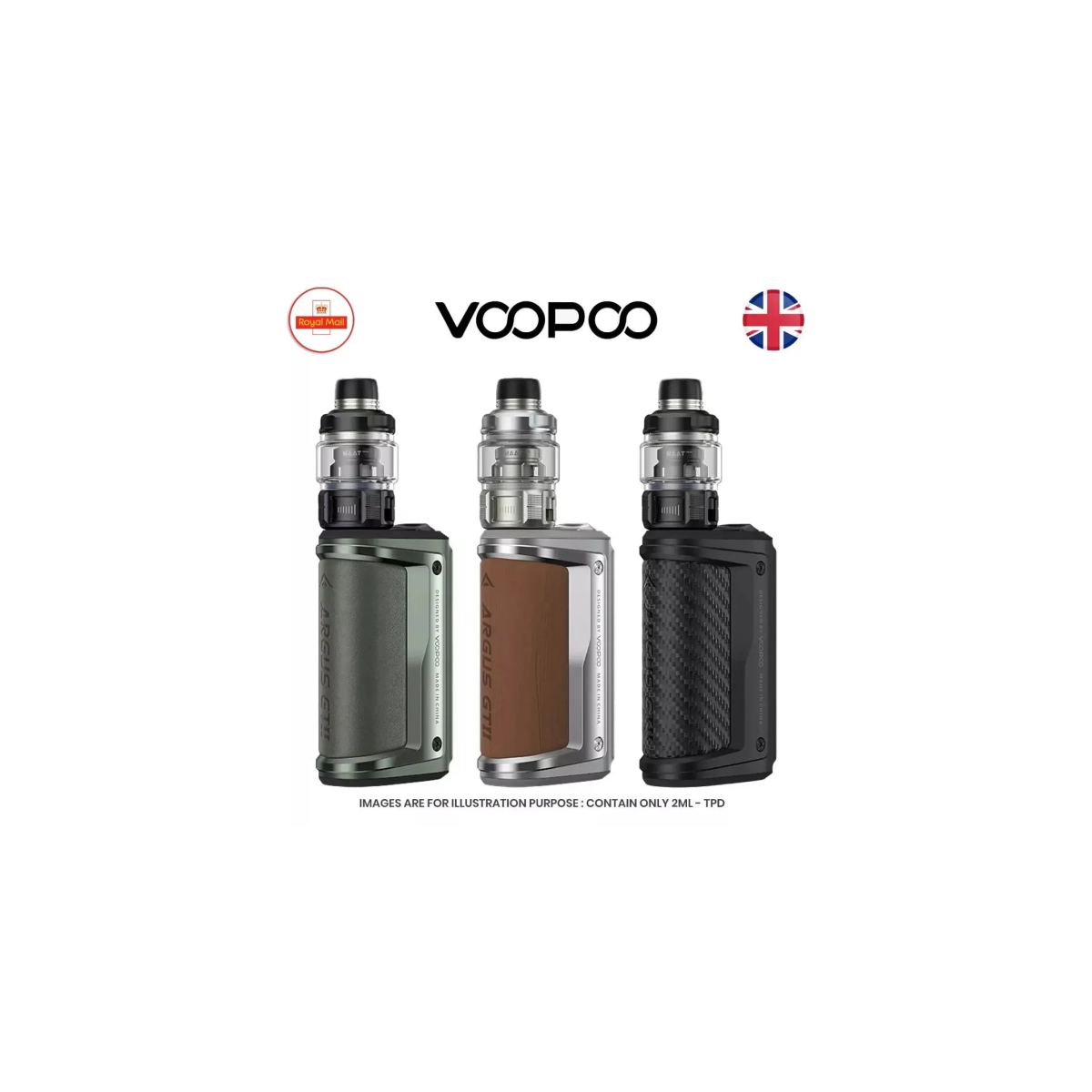 Voopoo Argus GT 2 Kit Starter Kit 2mL - New Arrival uk-vape-mart Voopoo Argus GT 2 Kit Starter Kit 2mL - New Arrival uk-vape-mart