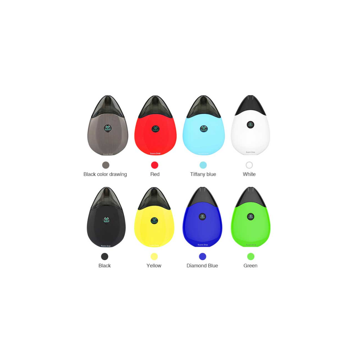 vape no battery No Disposable Rechargeable Suorin Drop Device 310mah Battery Refillabl – uk- vape-mart