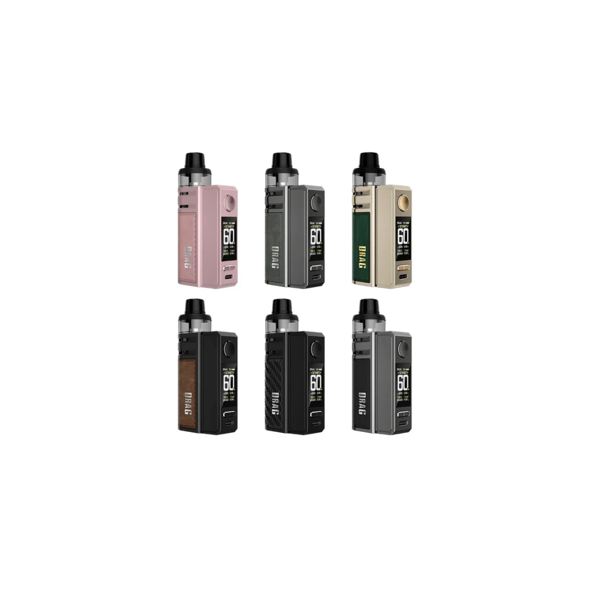 VooPoo Drag E60 Pod Kit 2550mAh 60W PnP TW Coils