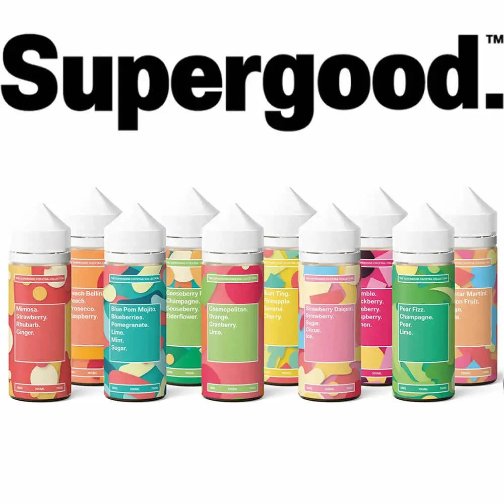 E LIQUID 100ML SUPERGOOD VAPE JUICE 70VG/30PG 0MG SHORTFILL