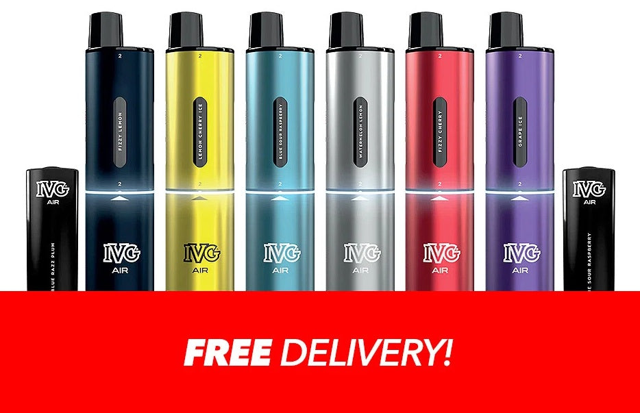 IVG Air 2400 Puffs 4 in 1 Prefilled Rechargeable Kit Pack of 5