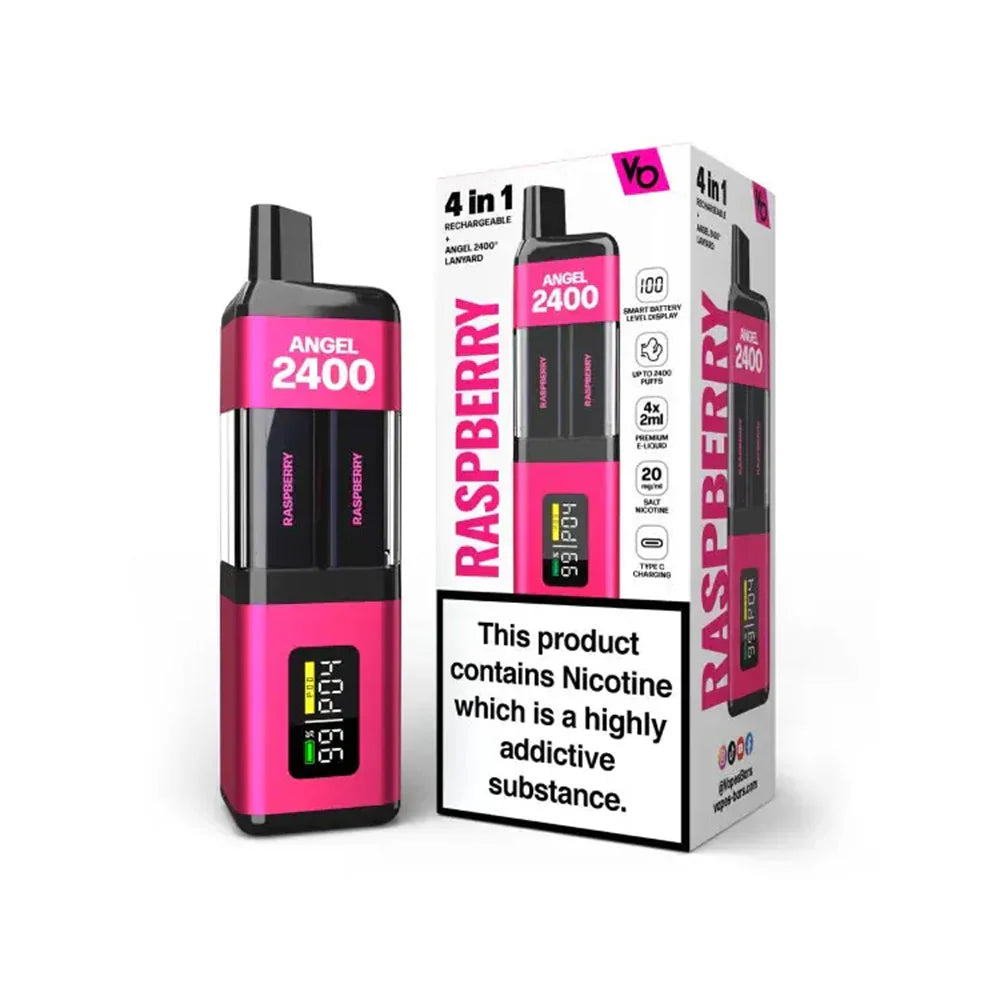 Vapes Bars - Angel 2400 - 4 in 1 Kit - 20mg Nic Salts (Pack of 5)