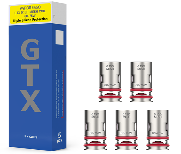 Vaporesso GTX Replacement Coils-Pack of 5