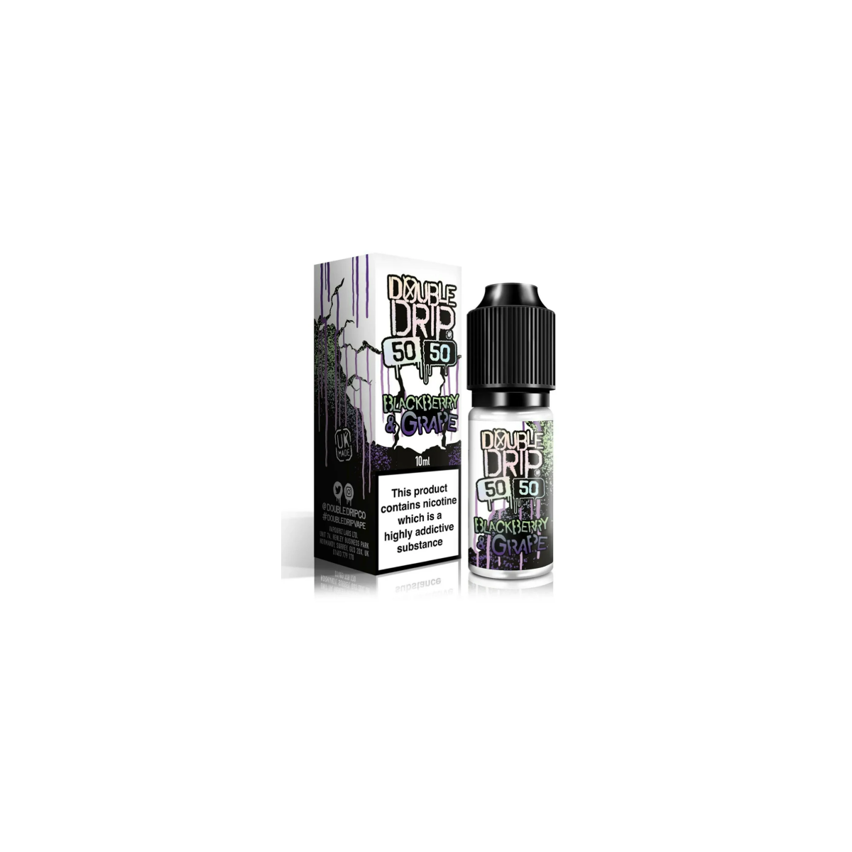 Double Drip 50/50 E-liquid Vape *5x10ml for £11.99* - 50VG 50PG