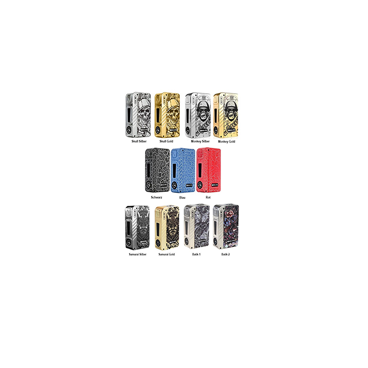 DOVPO M VV Box • max 280 watts • Dual 18650 mech mod • 25mm atomizer profile