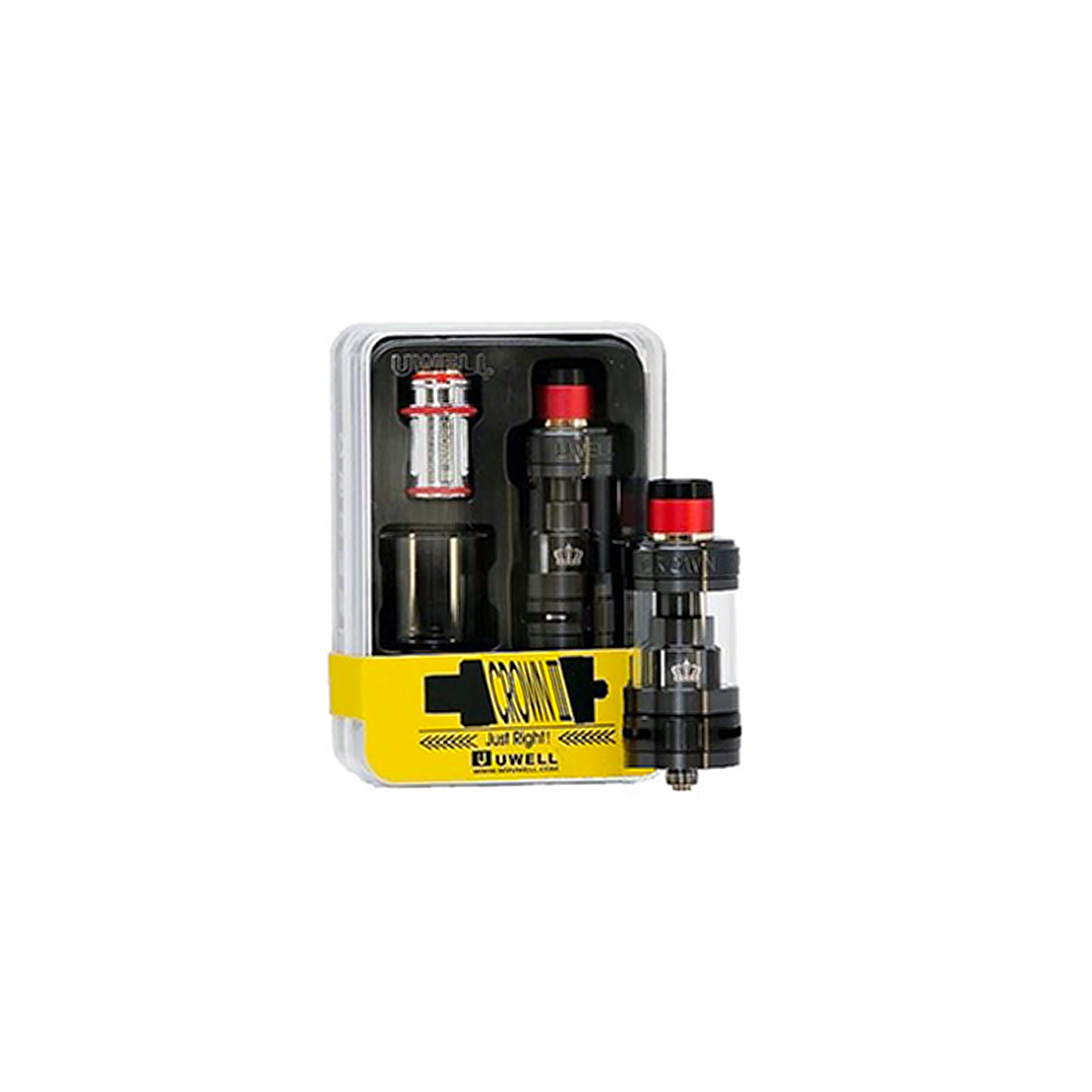 UWELL Crown III Crown 3 Sub Ohm Tank 2 Coils, extra glass and parts