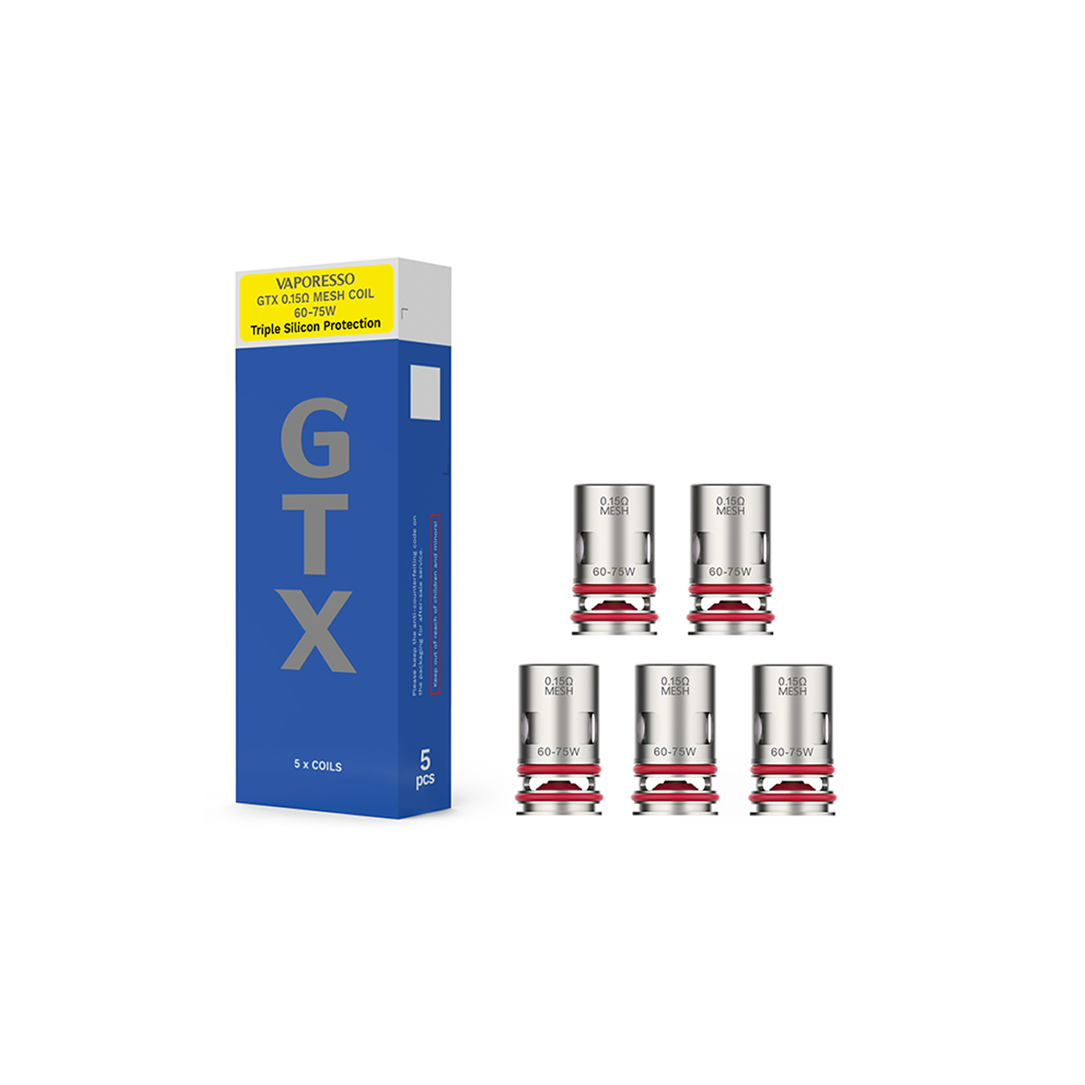 Vaporesso GTX Replacement Coils-Pack of 5