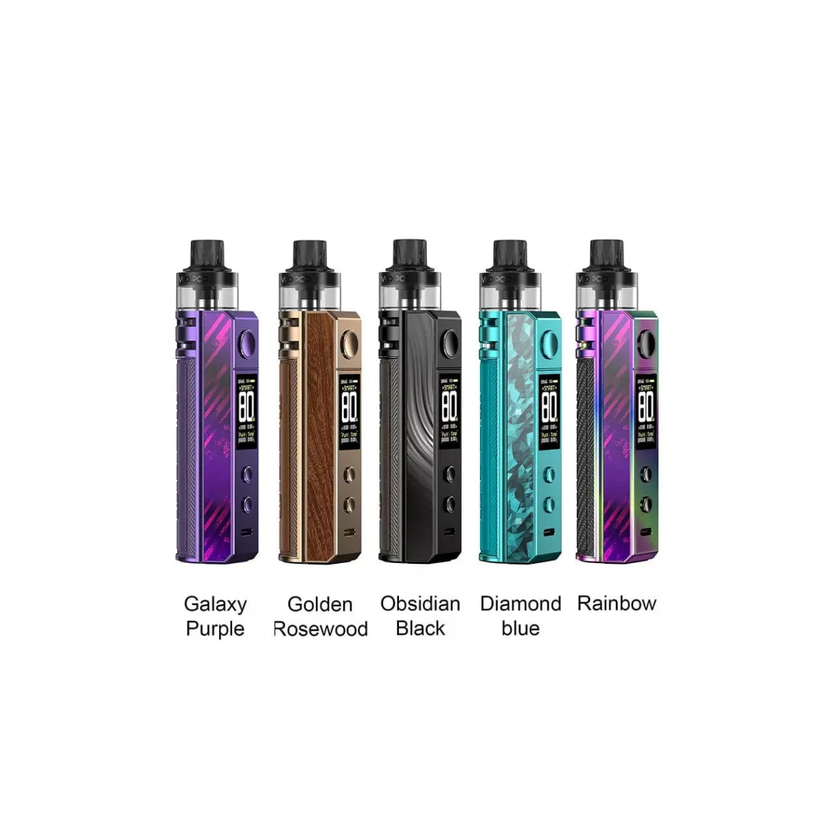 VOOPOO Drag H80S Vape Pod Kit 3000mAh Mod 80w E-Cig Pen