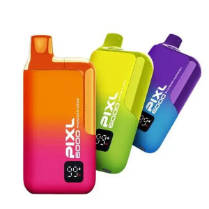 Pixel 6000 Vape Bar Kit Prefilled 6000 Puffs Rechargeable Extreme Flavours (5 PK)