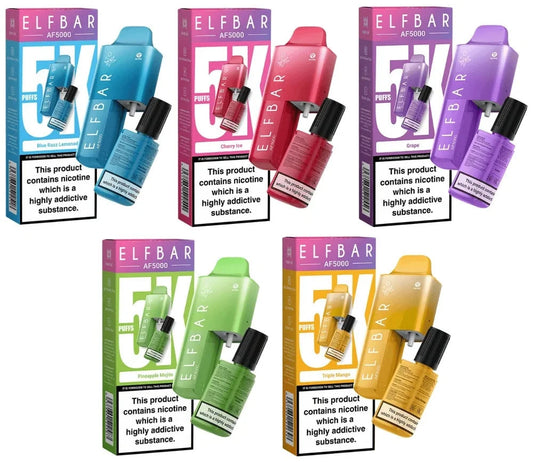 ELF BAR AF5000 Disposable Vape Kit (Pack of 5)