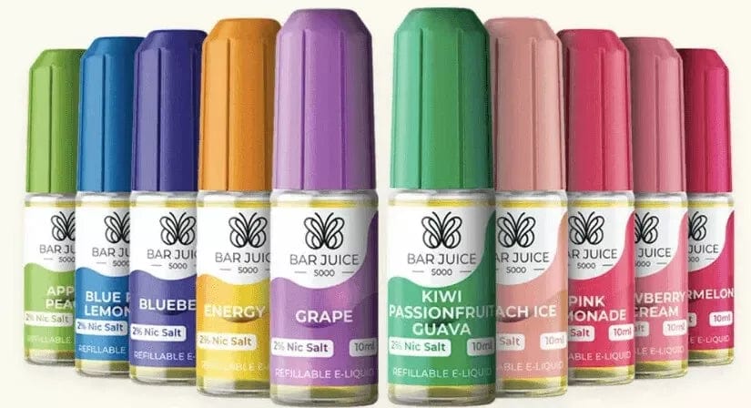 10 X Bar Juice 5000 Vape Juice Nic Salt 10ml E Liquid 50VG/50PG 10mg 20mg