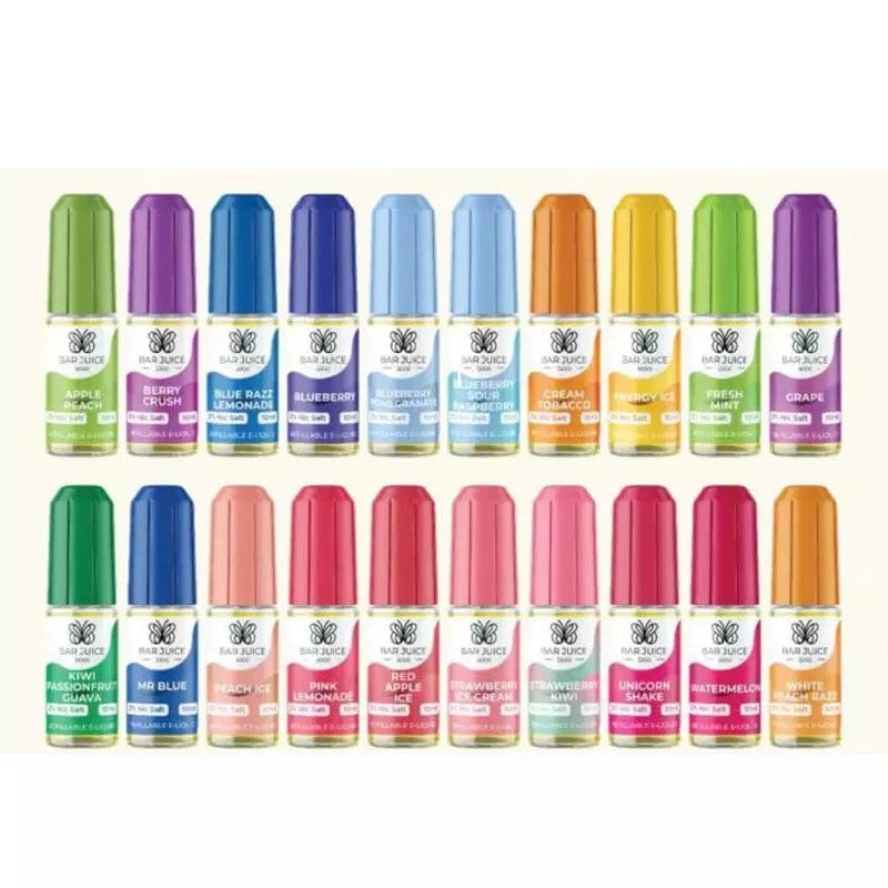10 X Bar Juice 5000 Vape Juice Nic Salt 10ml E Liquid 50VG/50PG 10mg 20mg