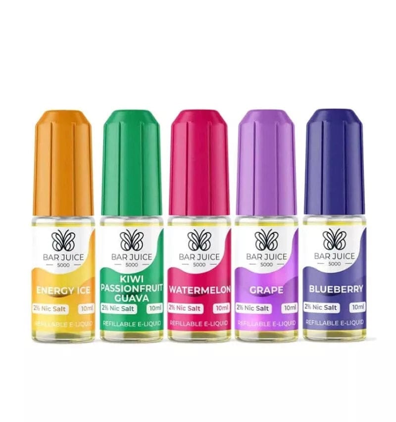 10 X Bar Juice 5000 Vape Juice Nic Salt 10ml E Liquid 50VG/50PG 10mg 20mg