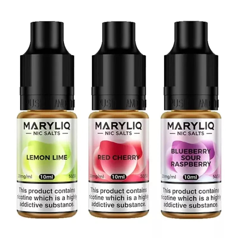 10 X LOST MARY VAPE JUICE MARYLIQ Liquid Nic Salt 10ml 10mg/20mg 50PG/50VG