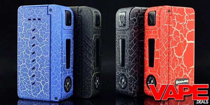 DOVPO M VV Box • max 280 watts • Dual 18650 mech mod • 25mm atomizer profile