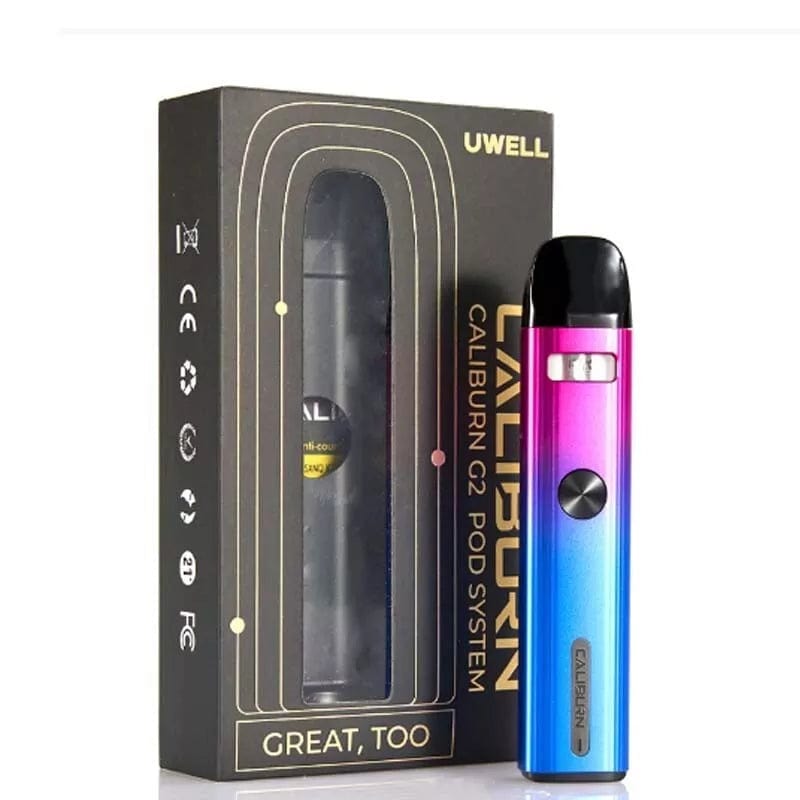 Uwell Caliburn G2 Pod kit 18W 750mAh 2ML E-Liquid Capacity G2 Pods Fast Dispatch