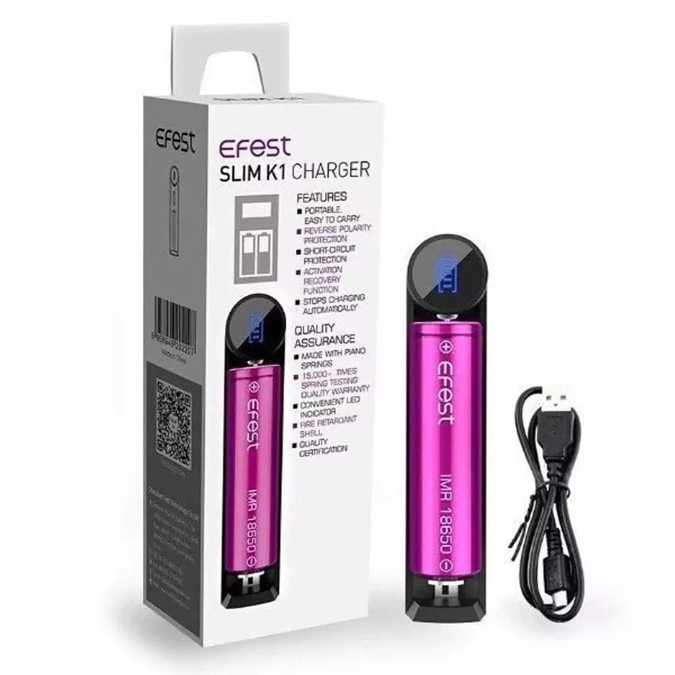 Genuine Efest SLIM K1 K2 Dual Cell Charger Or Efest Batteries See Drop Down Menu